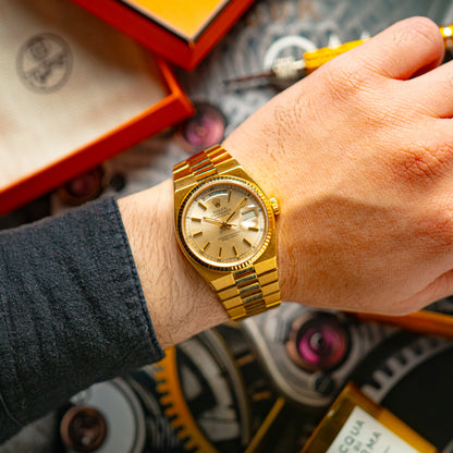 Rolex Day-Date Oysterquartz ref. 19018 Yellow Gold 36mm