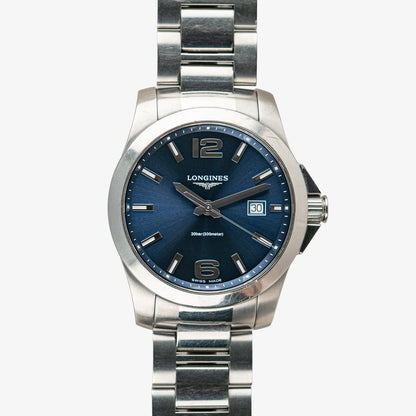 Longines Conquest Quartz Date Blue Dial 41mm