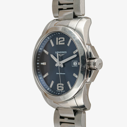 Longines Conquest Quartz Date Blue Dial 41mm