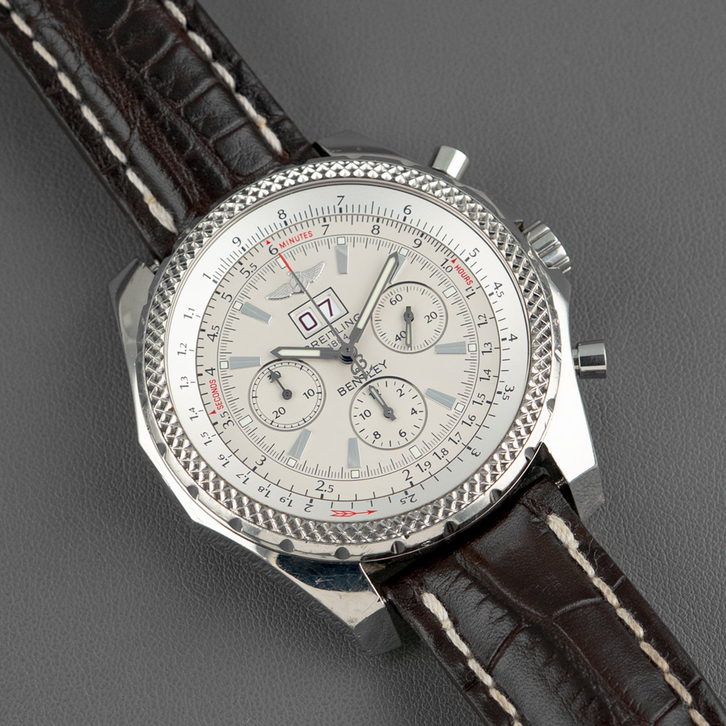 Breitling for Bentley Motors Chronograph White Dial 49mm