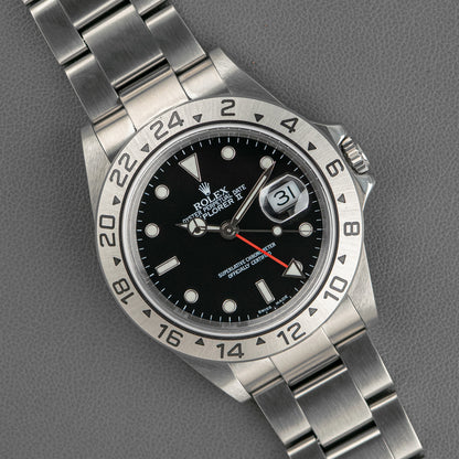 Rolex Explorer II 16570 Automatic GMT Black Dial 40mm
