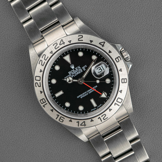 Rolex Explorer II 16570 Automatic GMT Black Dial 40mm