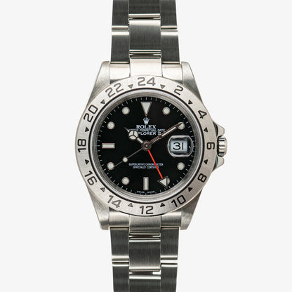Rolex Explorer II 16570 Automatic GMT Black Dial 40mm