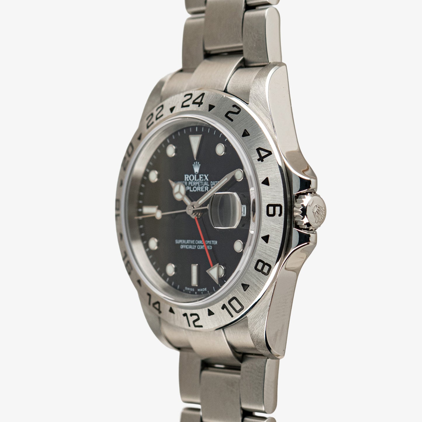 Rolex Explorer II 16570 Automatic GMT Black Dial 40mm