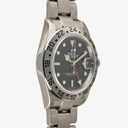 Rolex Explorer II 16570 Automatic GMT Black Dial 40mm