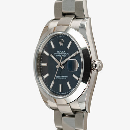 Rolex Datejust 126300 Blue Dial Smooth Bezel 41mm