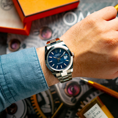 Rolex Datejust 126300 Blue Dial Smooth Bezel 41mm
