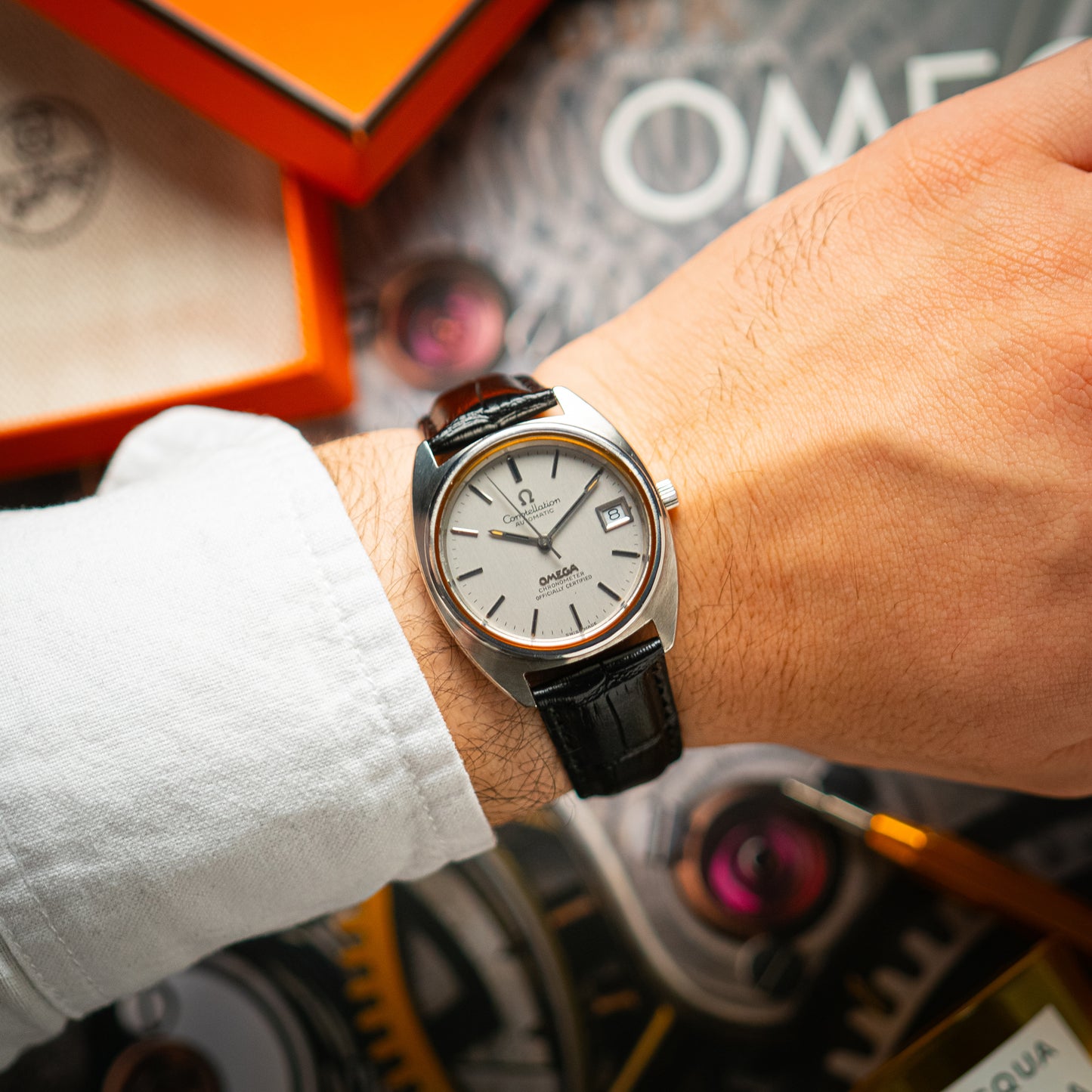 Omega Constellation Date Automatic Silver Dial 34mm