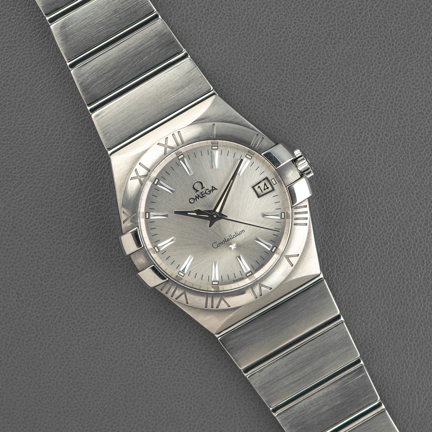 Omega Constellation Date Quartz Silver Dial 35mm