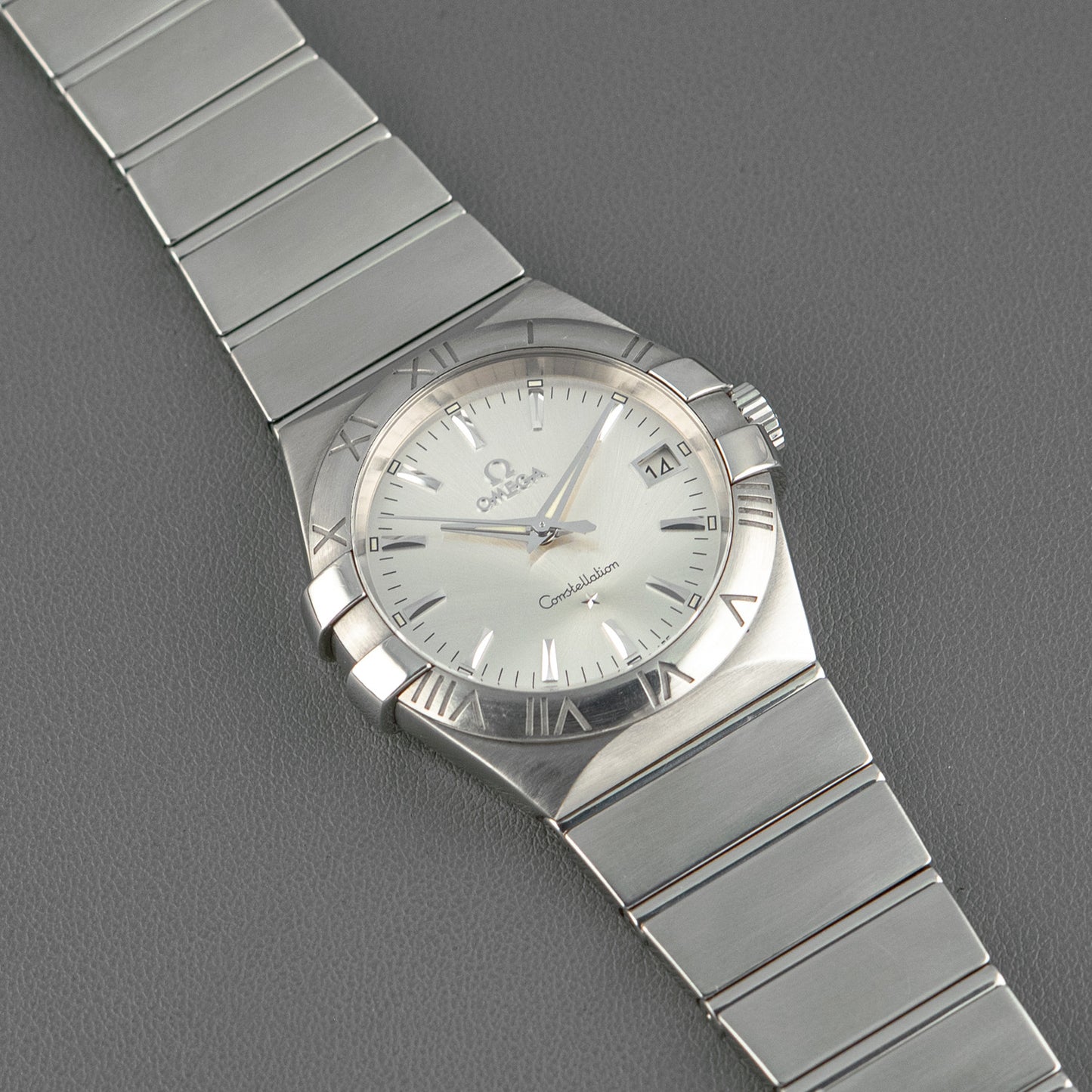 Omega Constellation Date Quartz Silver Dial 35mm