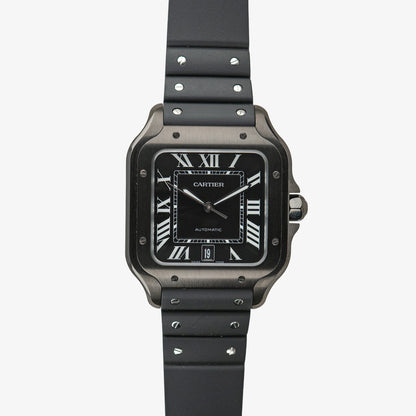 Cartier Santos Large ADLC Black Dial Automatic 39.8mm