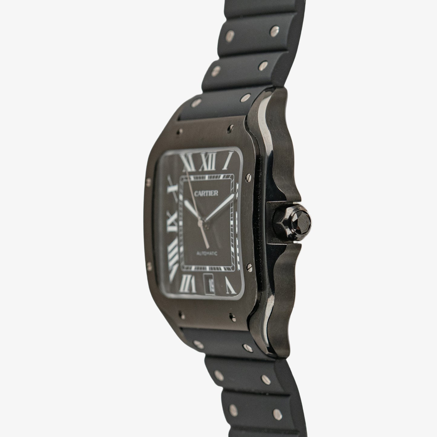 Cartier Santos Large ADLC Black Dial Automatic 39.8mm
