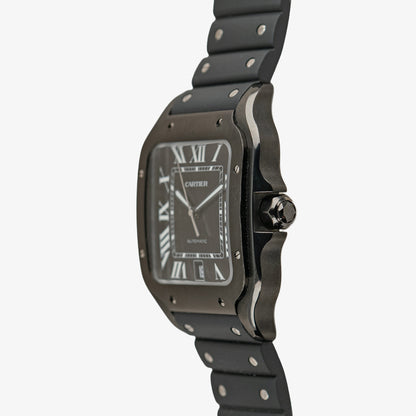 Cartier Santos Large ADLC Black Dial Automatic 39.8mm