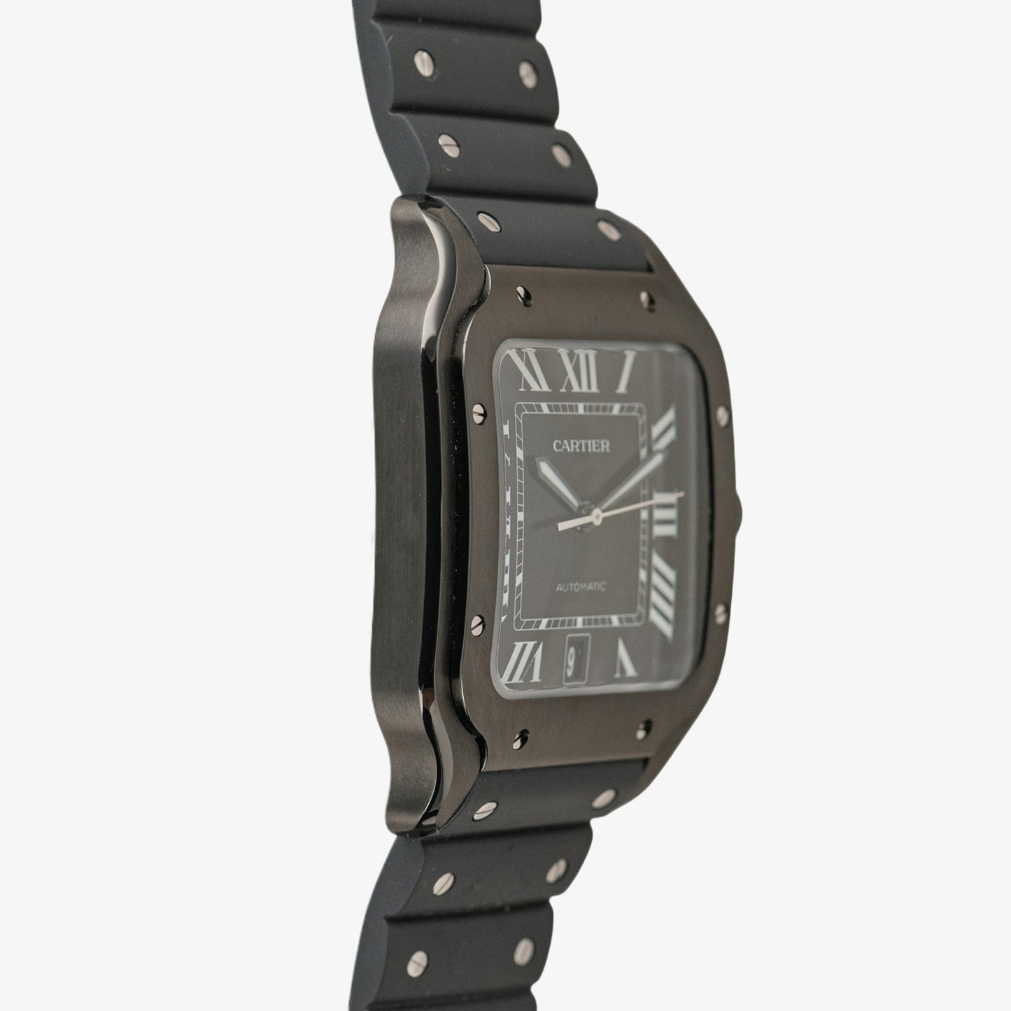 Cartier Santos Large ADLC Black Dial Automatic 39.8mm