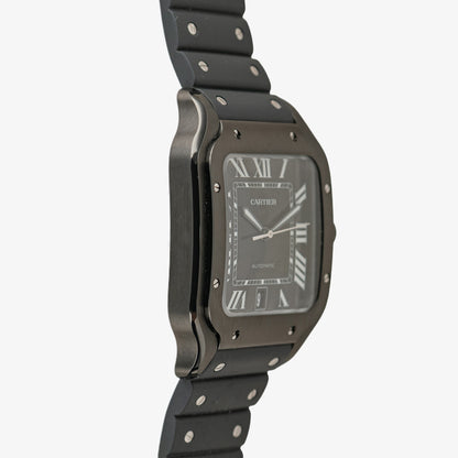 Cartier Santos Large ADLC Black Dial Automatic 39.8mm