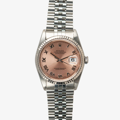 Rolex Datejust 16234 Salmon Roman Dial Automatic 36mm
