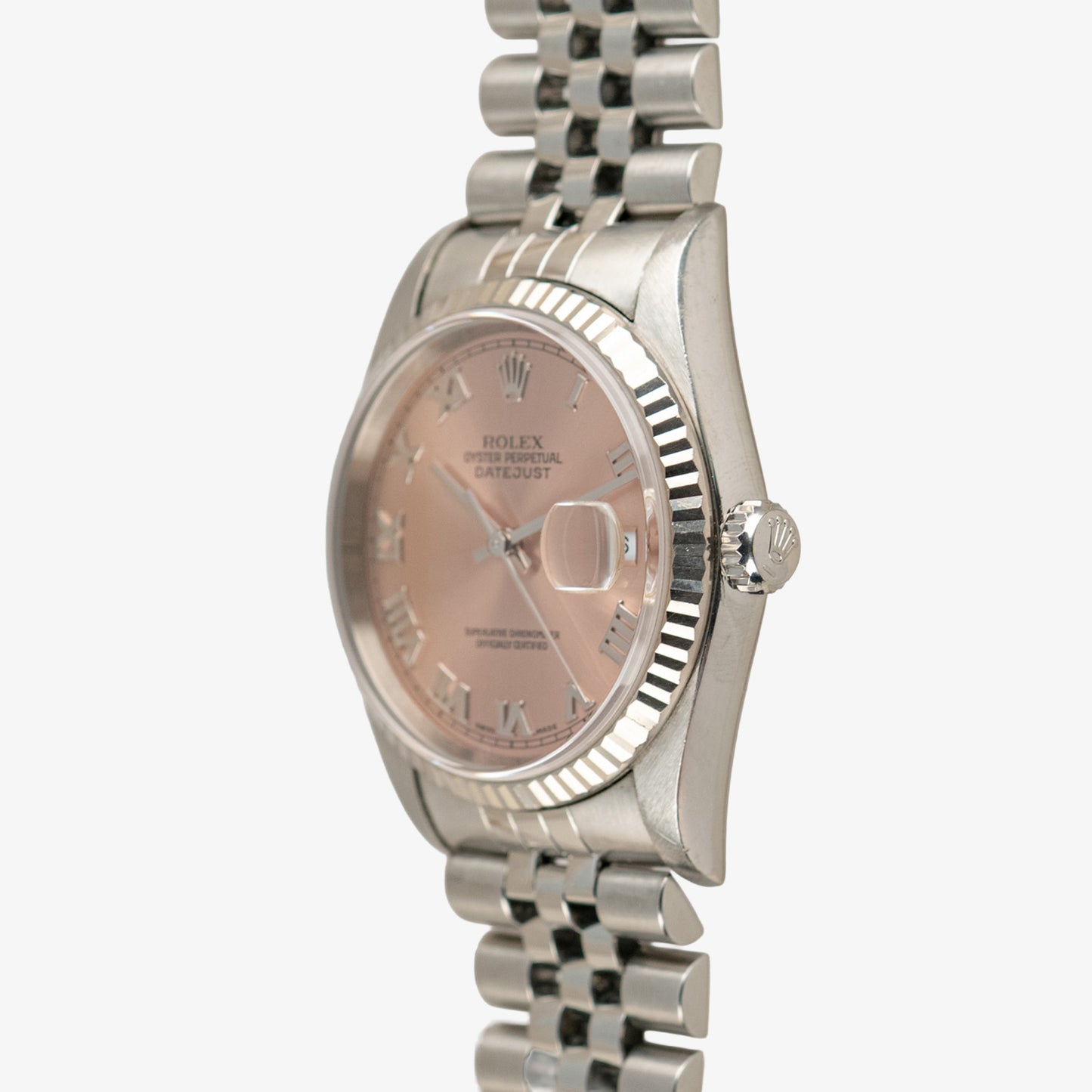 Rolex Datejust 16234 Salmon Roman Dial Automatic 36mm