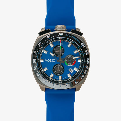 Mosso Italia Chronograph Blue Dial Quartz 44mm