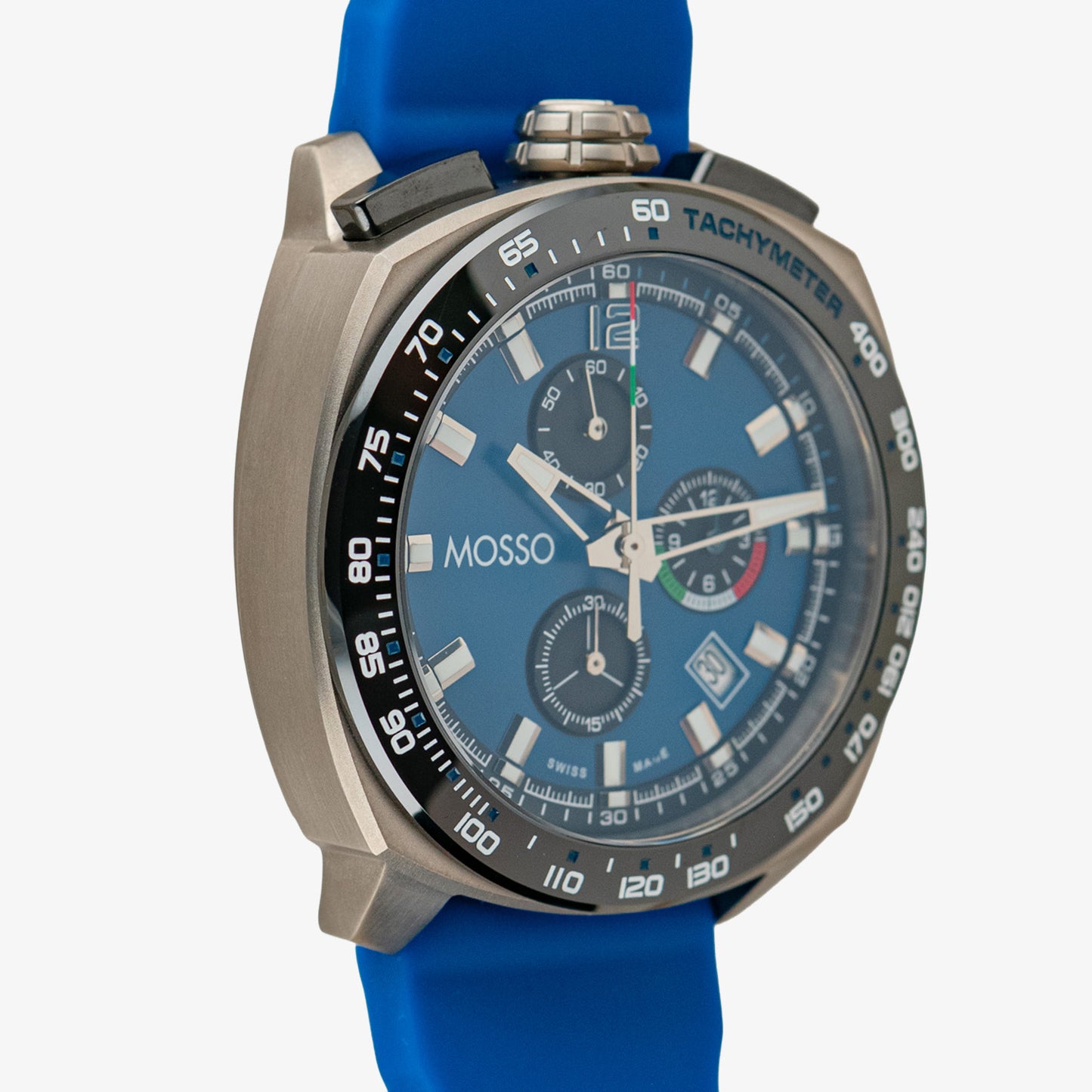Mosso Italia Chronograph Blue Dial Quartz 44mm