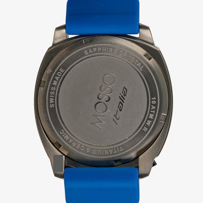 Mosso Italia Chronograph Blue Dial Quartz 44mm