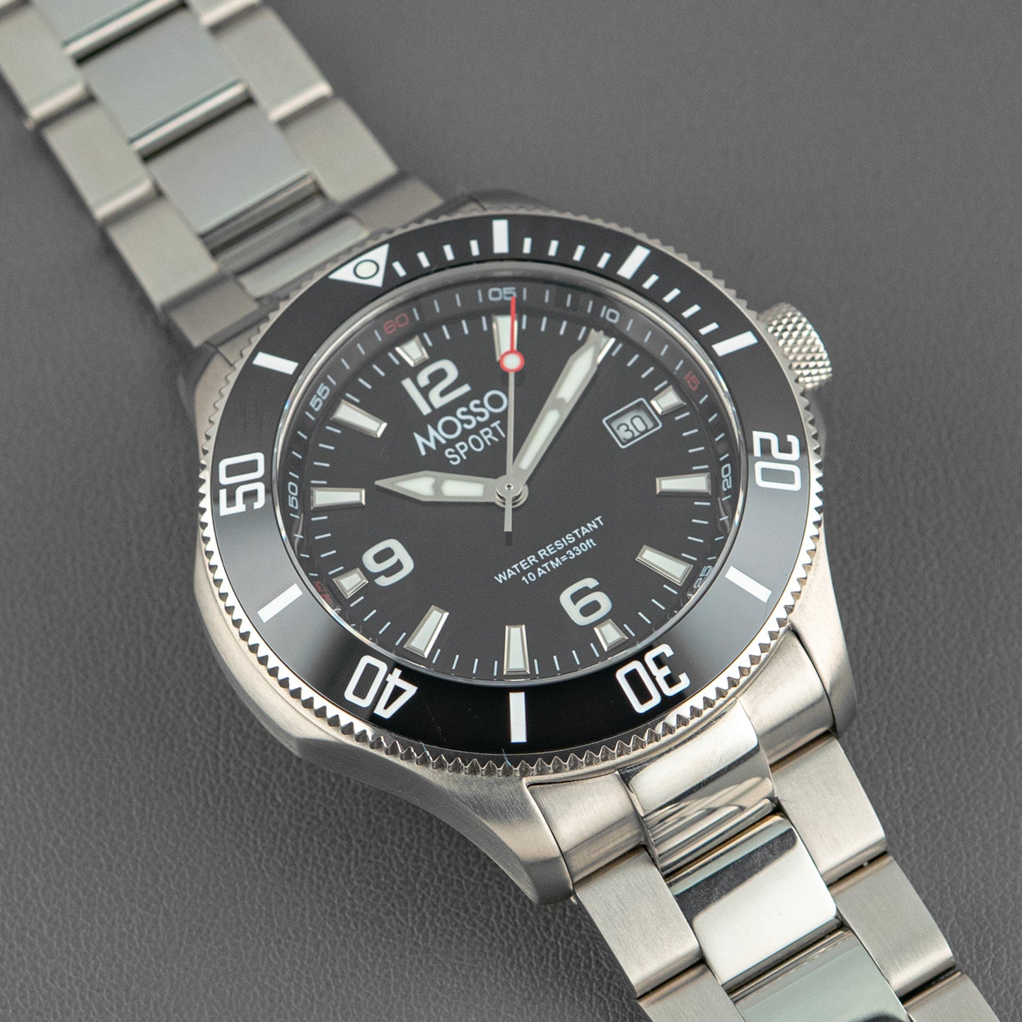Mosso Sport Diver Black Dial Quartz 43mm