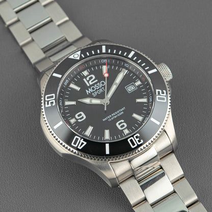 Mosso Sport Diver Black Dial Quartz 43mm