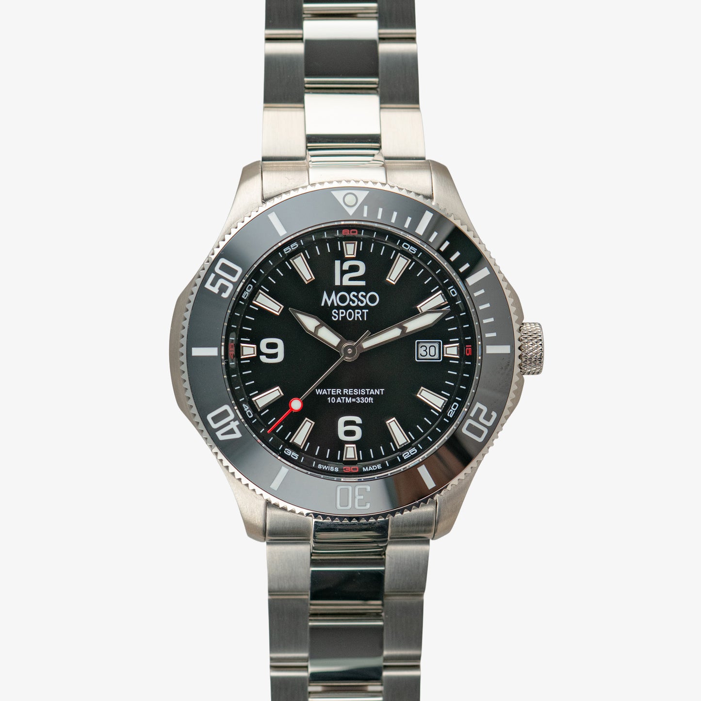 Mosso Sport Diver Black Dial Quartz 43mm