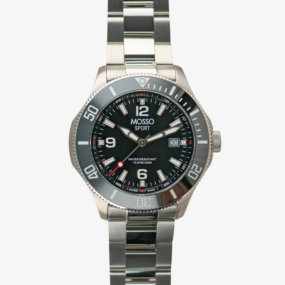 Mosso Sport Diver Black Dial Quartz 43mm