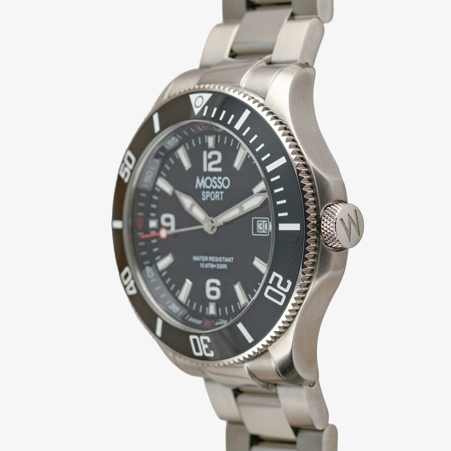 Mosso Sport Diver Black Dial Quartz 43mm