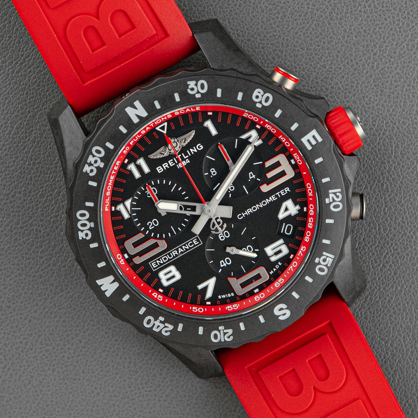 Breitling Endurance Pro Black/Red Quartz Chronograph 44mm