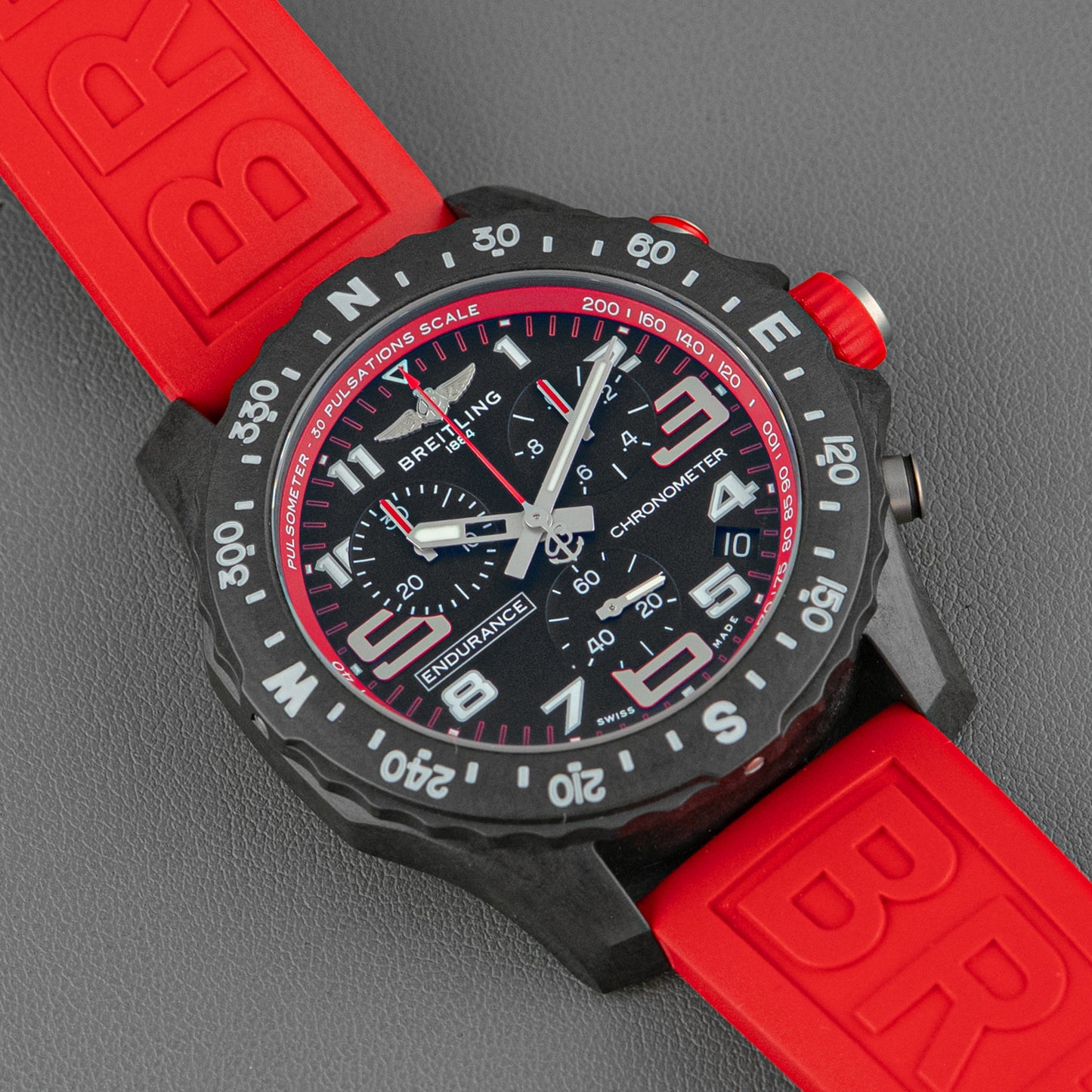 Breitling Endurance Pro Black/Red Quartz Chronograph 44mm