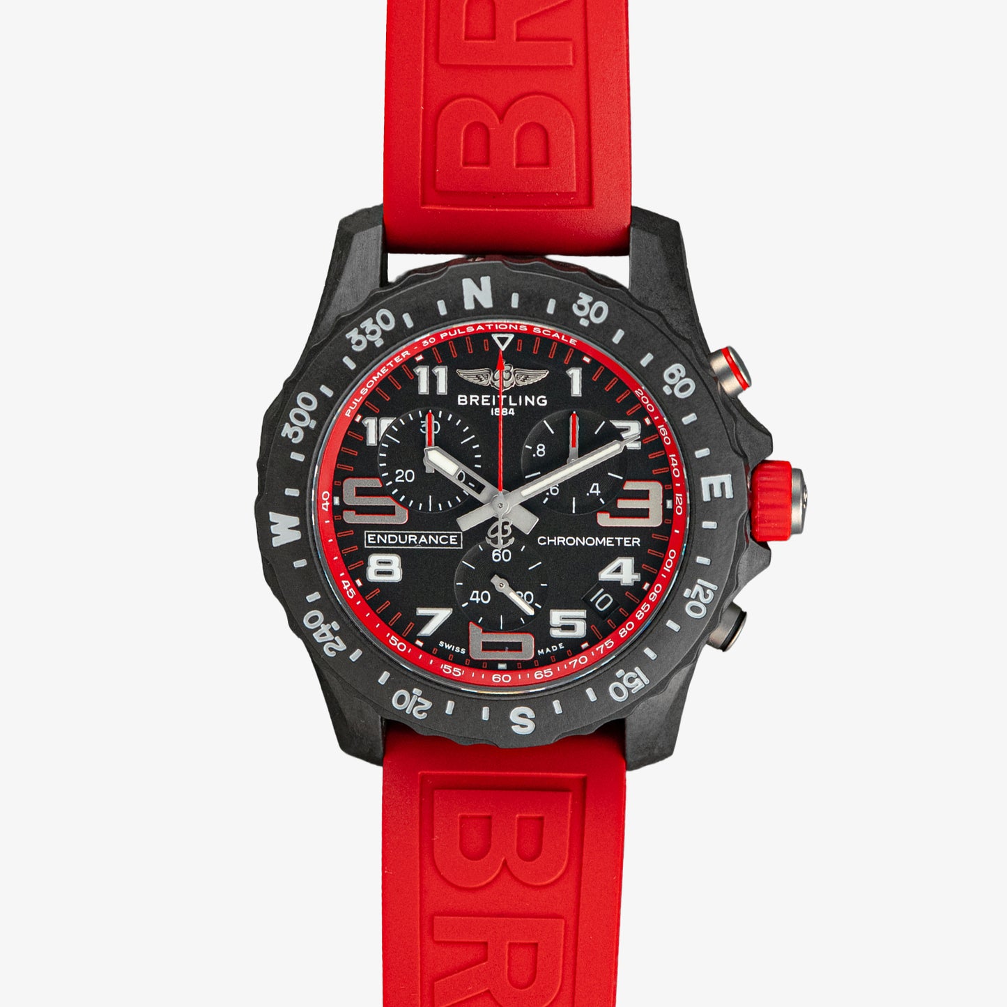 Breitling Endurance Pro Black/Red Quartz Chronograph 44mm