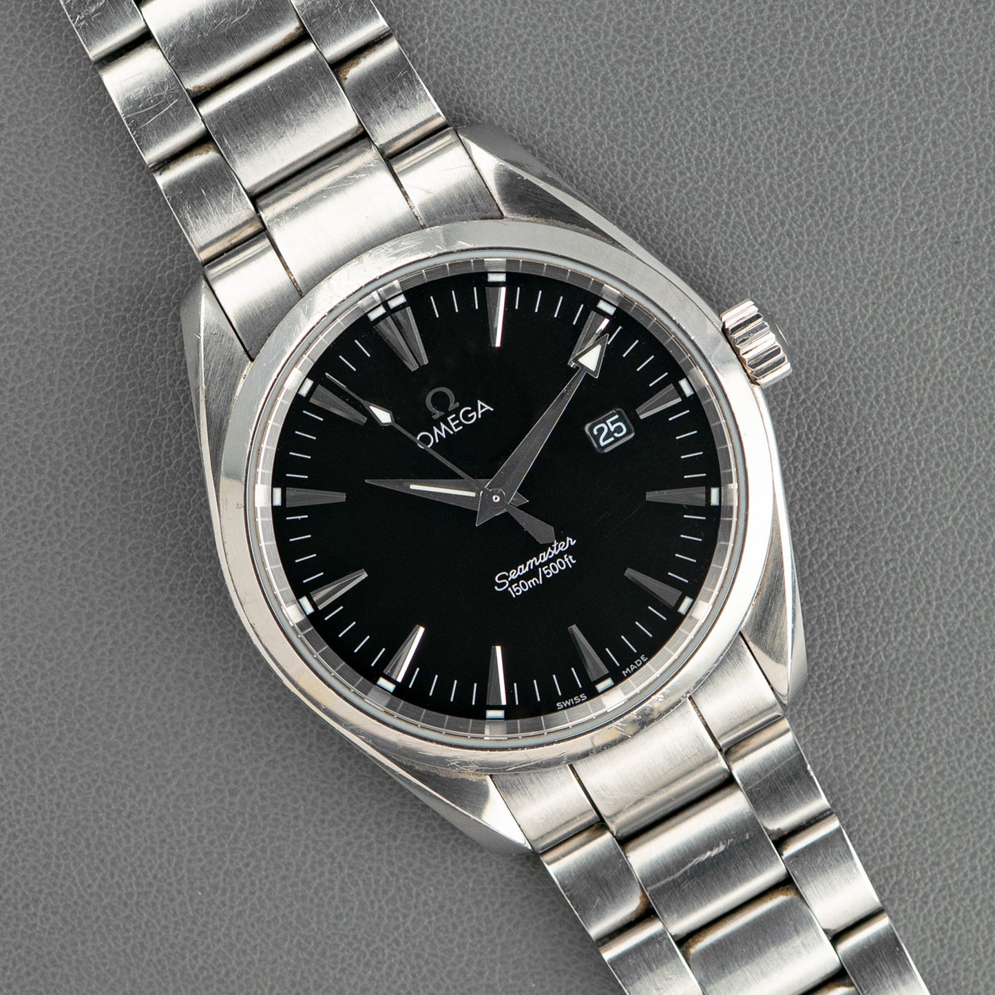 Omega Seamaster Aqua Terra Black Dial Quartz 39mm