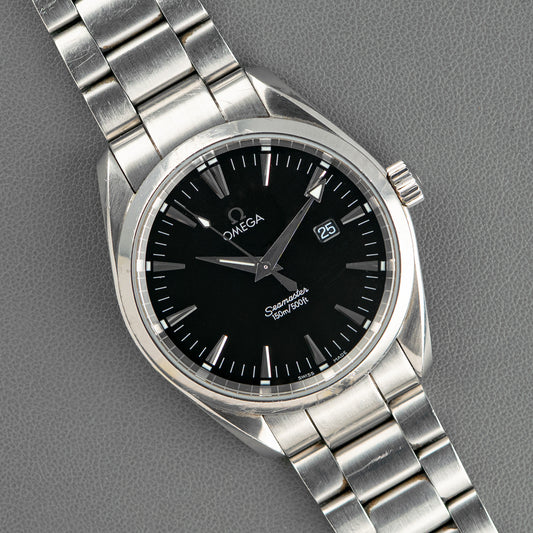 Omega Seamaster Aqua Terra Black Dial Quartz 39mm