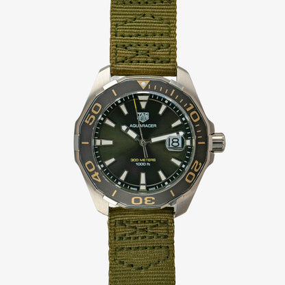 TAG Heuer Aquaracer Date Quartz Olive Dial 43mm