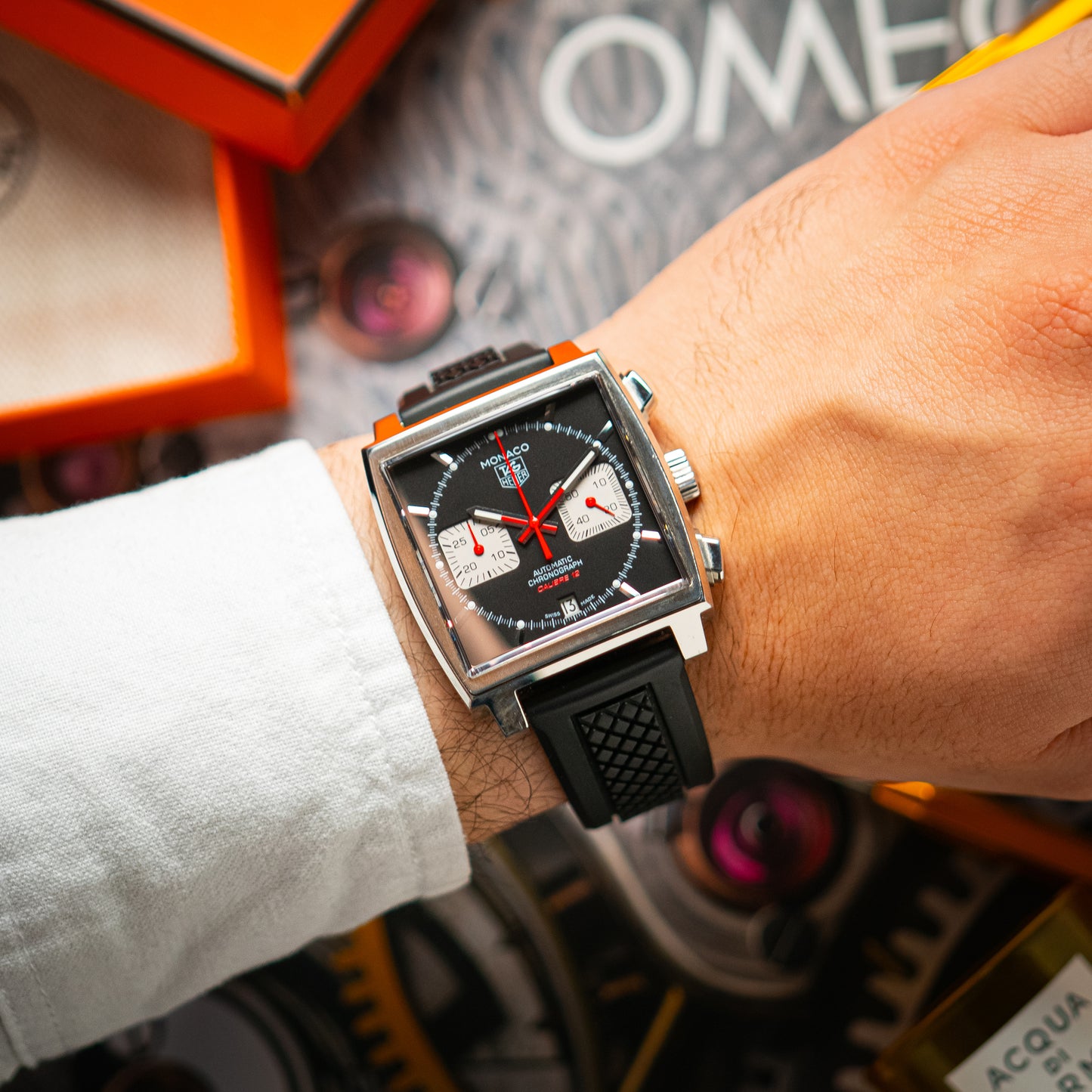 TAG Heuer Monaco Calibre 12 Black Dial Automatic 39mm