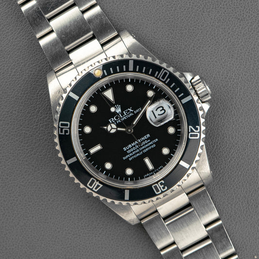 Rolex Submariner Date 16610 Black Dial Automatic 40mm