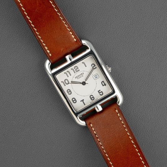 Hermès Cape Cod Quartz Date Silver Dial 36mm