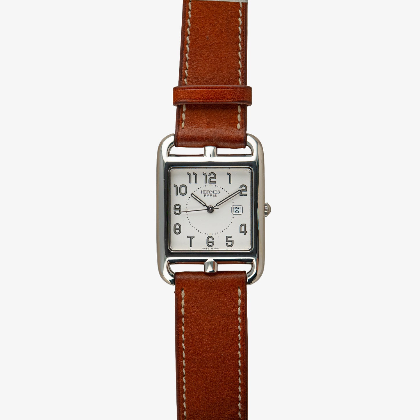Hermès Cape Cod Quartz Date Silver Dial 36mm