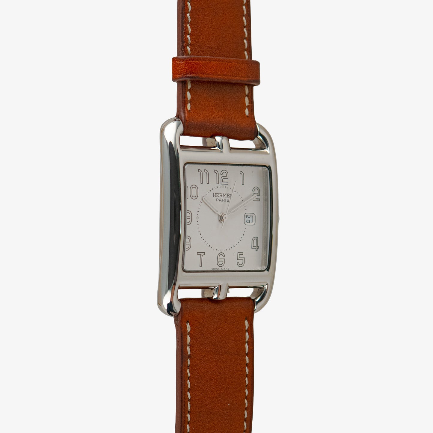 Hermès Cape Cod Quartz Date Silver Dial 36mm