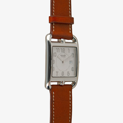 Hermès Cape Cod Quartz Date Silver Dial 36mm