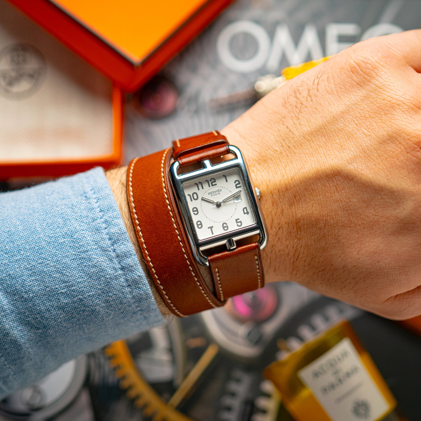 Hermès Cape Cod Quartz Date Silver Dial 36mm