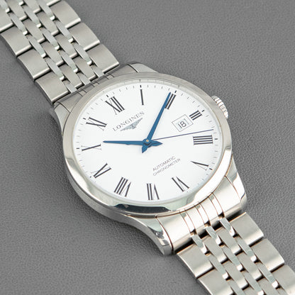 Longines Record Date Automatic Chronometer White 40mm