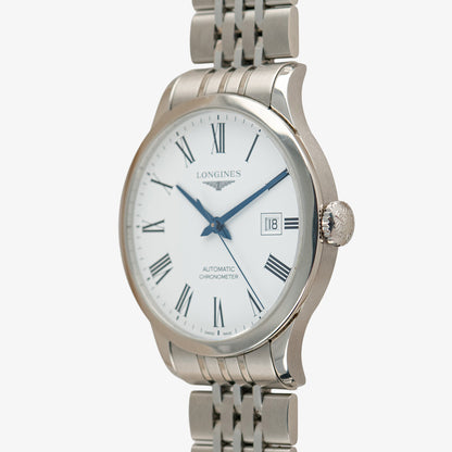 Longines Record Date Automatic Chronometer White 40mm