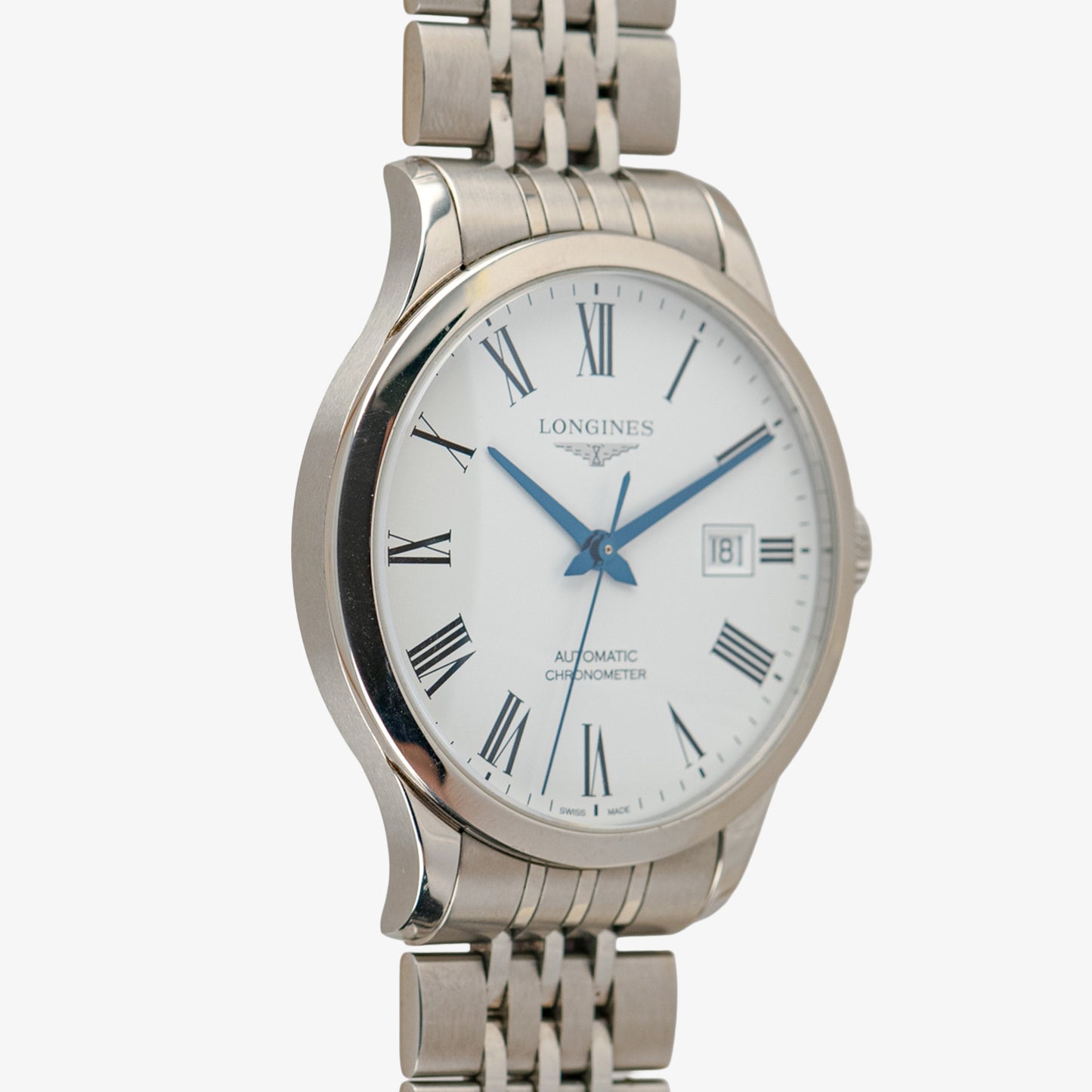 Longines Record Date Automatic Chronometer White 40mm