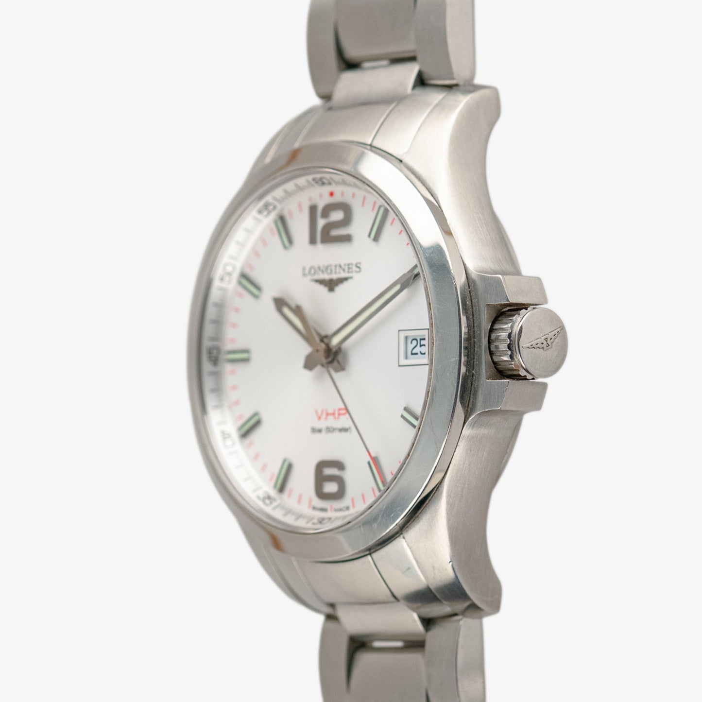 Longines Conquest V.H.P 50M Quartz White Dial 41mm