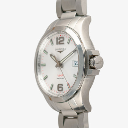 Longines Conquest V.H.P 50M Quartz White Dial 41mm