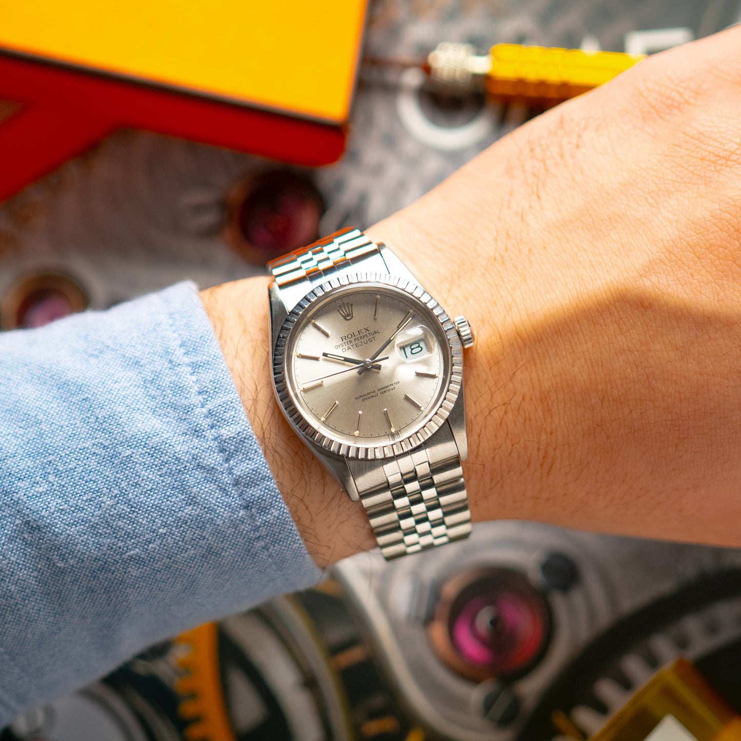 Rolex Datejust 16030 Silver Dial Automatic 36mm