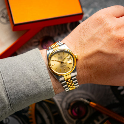 Rolex Datejust 16013 Automatic Champagne Dial 36mm