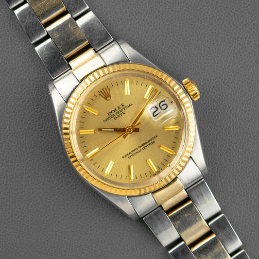 Rolex Oyster Perpetual Date 1500 Champagne Dial 34mm